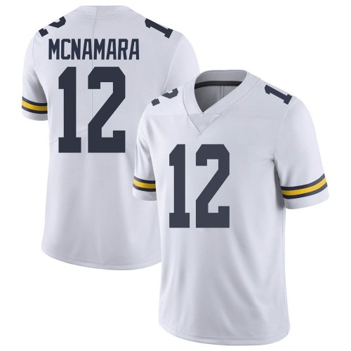 Cade McNamara Michigan Wolverines Men's NCAA #12 White Limited Brand Jordan College Stitched Football Jersey NTO1854IM